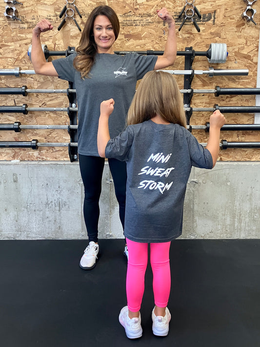 Youth Gray Mini Sweat Storm T-Shirt