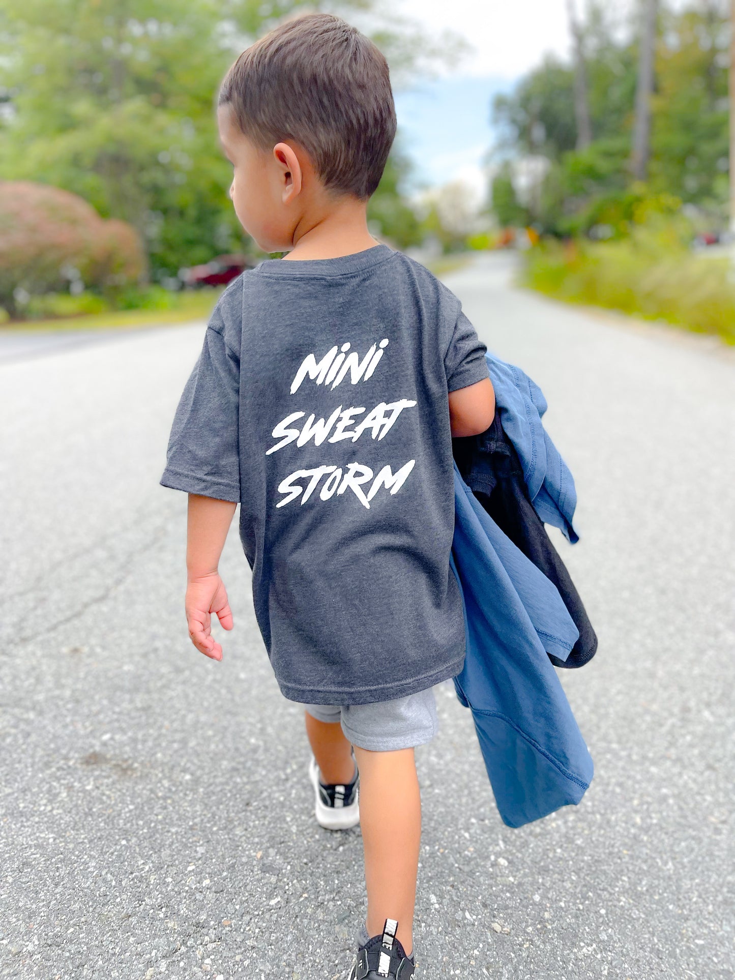 Youth Gray Mini Sweat Storm T-Shirt