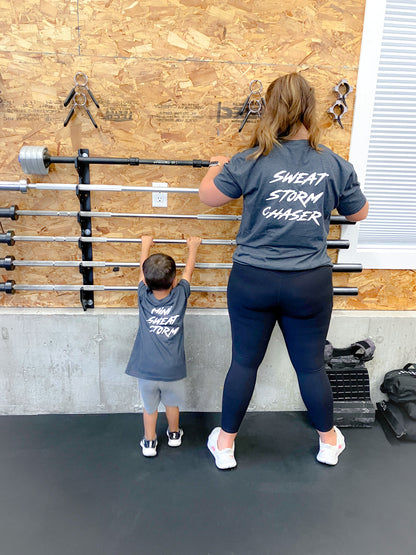 Youth Gray Mini Sweat Storm T-Shirt