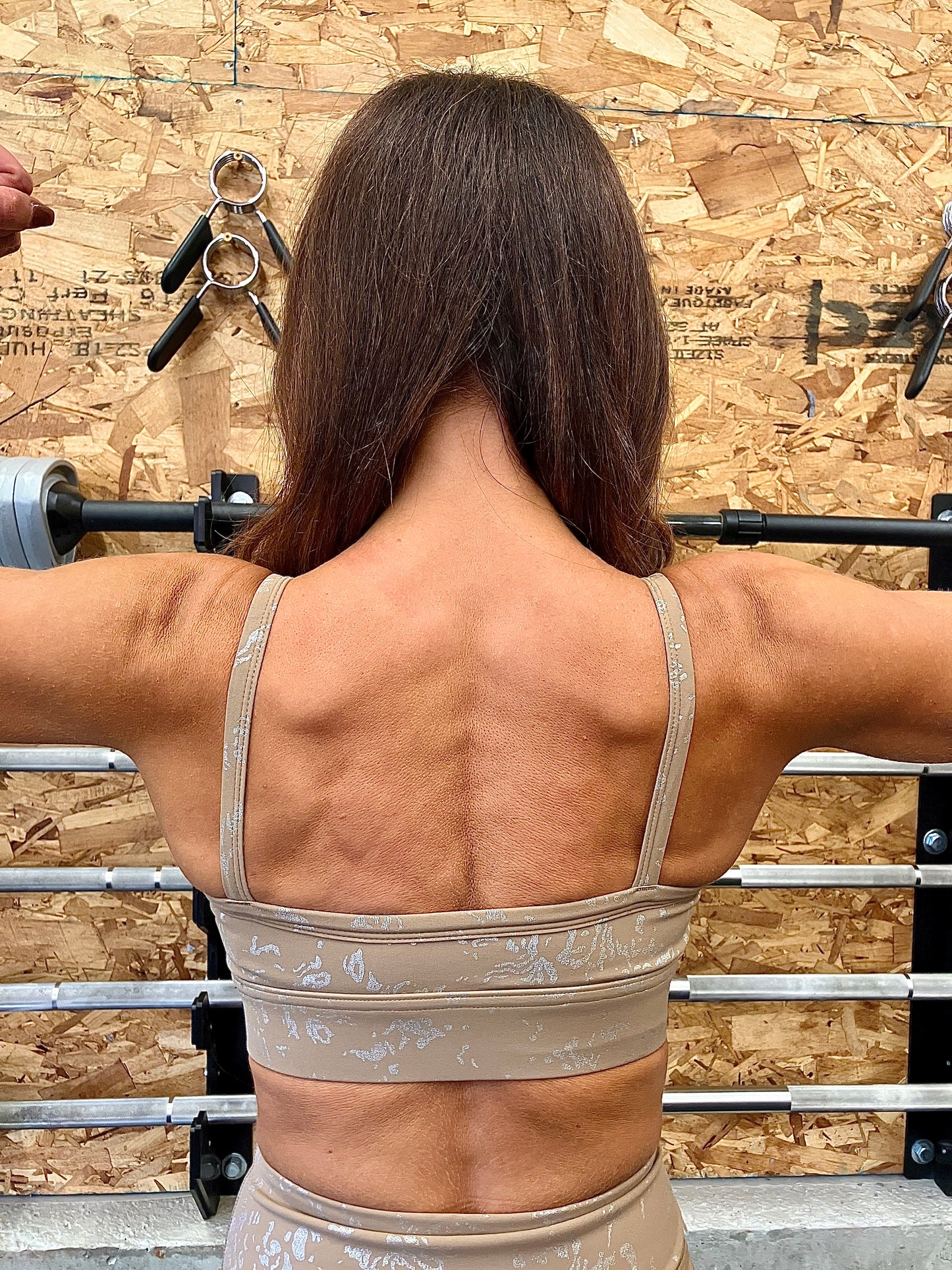 Gold Lightning Sports Bra & Short Set